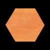 Picture of Elon Tile & Stone - Terracotta Stained Hexagon 12 Soft Brown Clear Semi Gloss