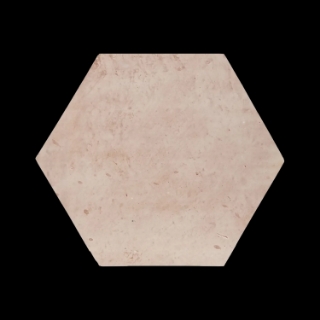 Picture of Elon Tile & Stone - Terracotta Stained Hexagon 12 White Wash Clear Semi Gloss