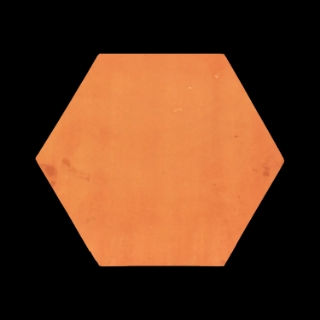 Picture of Elon Tile & Stone - Terracotta Stained Hexagon 12 Brick Red Clear Semi Gloss