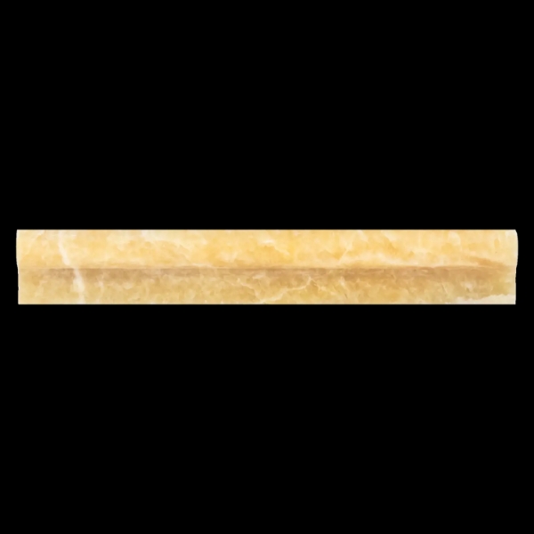 Picture of Elon Tile & Stone - Ogee Moldings Honey Onyx Honed