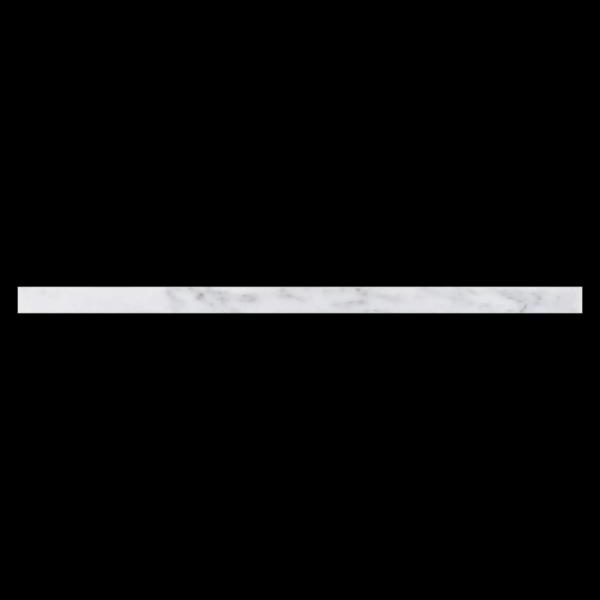 Picture of Elon Tile & Stone - Pencil Moldings Pearl White Flat Liner Honed