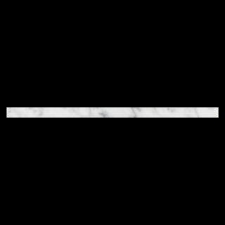 Picture of Elon Tile & Stone - Pencil Moldings Bianco Carrara Flat Liner Honed