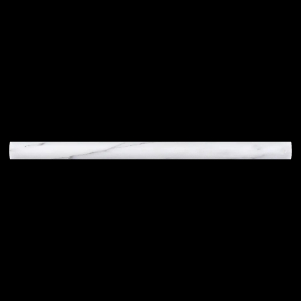 Picture of Elon Tile & Stone - Pencil Moldings Pearl White Pencil Honed