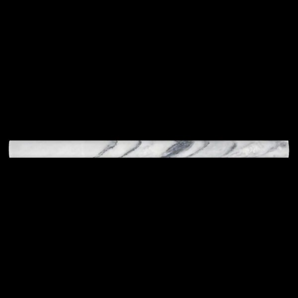 Picture of Elon Tile & Stone - Pencil Moldings Royal White Pencil Honed