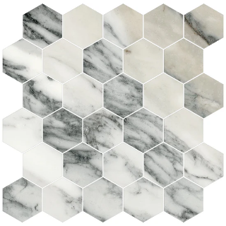 Picture of Milestone - Jem Mosaic Hexagon Crescendo Blue Matte