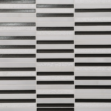 Picture of Bedrosians - Kaikos Stacked Mosaic Brown Oriental White