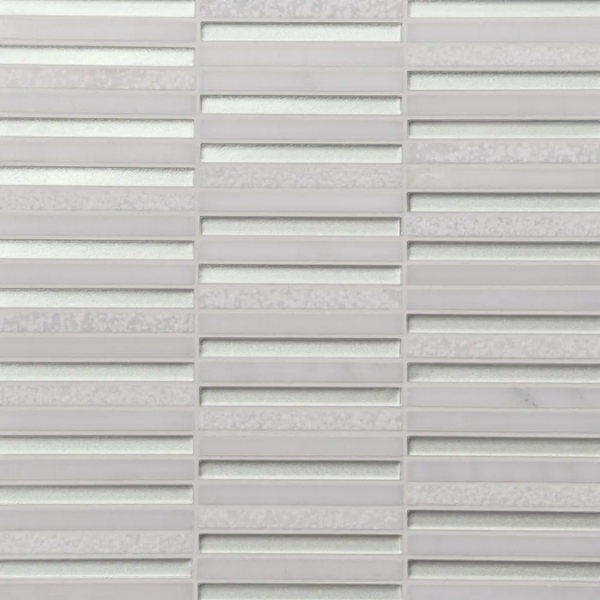 Picture of Bedrosians - Kaikos Stacked Mosaic Pearl Oriental White