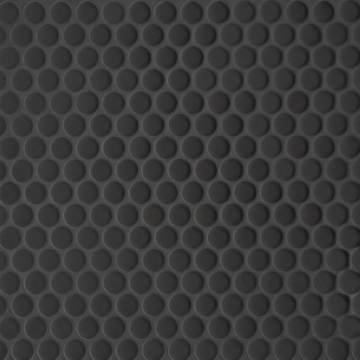 Picture of Bedrosians - Le Cafe Mosaic Penny Round Black Matte