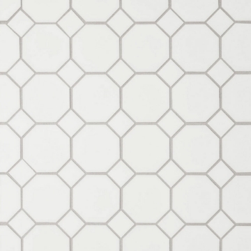 Picture of Bedrosians - Le Cafe Mosaic Octagon White Matte