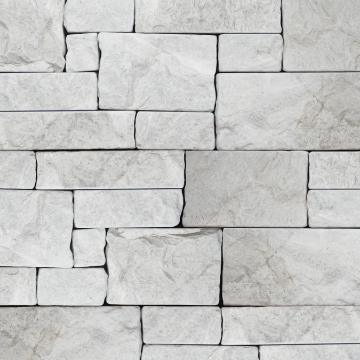 Picture of Bedrosians - Tumbled Ledger Limestone and Marble Taupe Marble