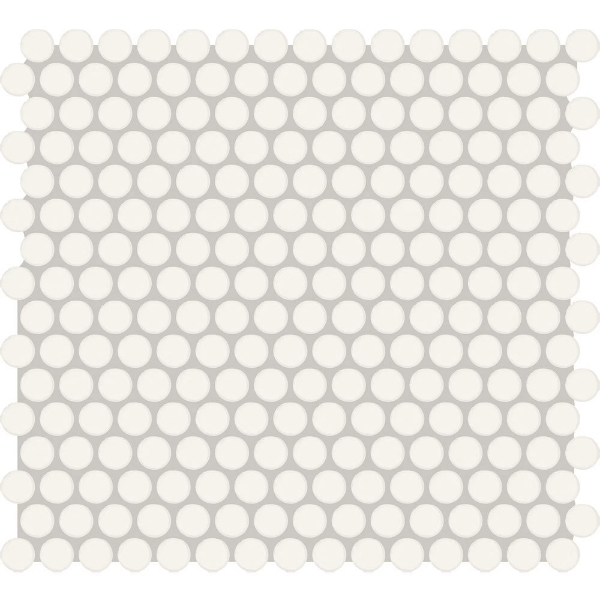 Picture of American Olean - Color Story Mosaic Penny Rounds Matte Designer White