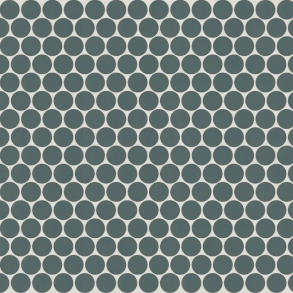 Picture of Bedrosians - Marin Penny Round Mosaic Ocean Teal