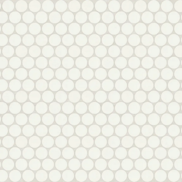 Picture of Bedrosians - Marin Penny Round Mosaic Pearl White