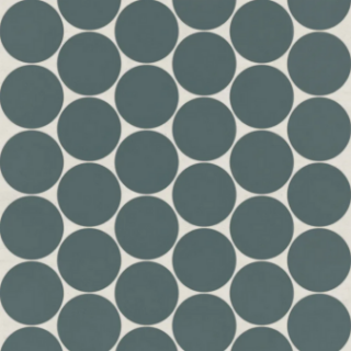 Picture of Bedrosians - Marin Penny Round 2" Mosaic Ocean Teal