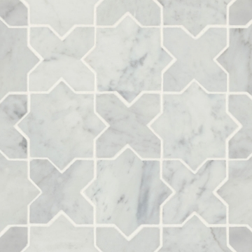 Picture of Bedrosians - Monet Mosaic 6 White Carrara