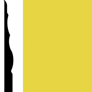 Picture of Burke - Edge Effects Sophisticate 4 1/4 Wall Base Daffodil