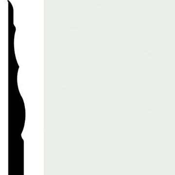 Picture of Burke - Edge Effects Sophisticate 4 1/4 Wall Base White