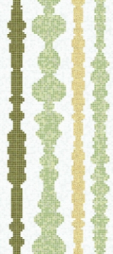 Picture of Bisazza Mosaico - Decori 20 - Columns Green Columns Green B