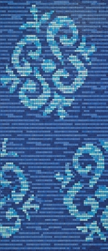 Picture of Bisazza Mosaico - Decori 20 - Ginseng Blue