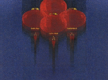 Picture of Bisazza Mosaico - Decori 10 - Lanterns Blue