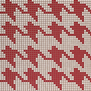 Picture of Bisazza Mosaico - Pied De Poule Rosso