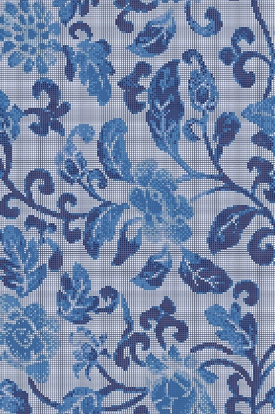 Picture of Bisazza Mosaico - Summer Flowers Summer Flowers Blue