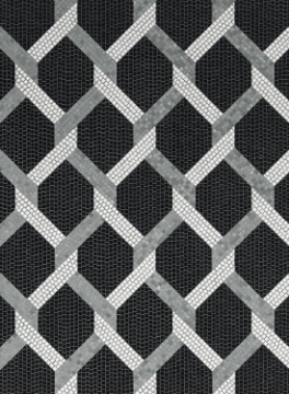 Picture of Bisazza Mosaico - Marmosaico Arianna Black