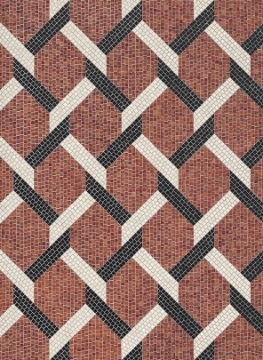 Picture of Bisazza Mosaico - Marmosaico Arianna Red