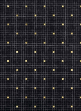 Picture of Bisazza Mosaico - Marmosaico Fiorichiari Nero Oro Giallo