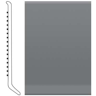 Picture of Roppe - Pinnacle Rubber Wall Base 3 1/2 (Cove Base) Charcoal