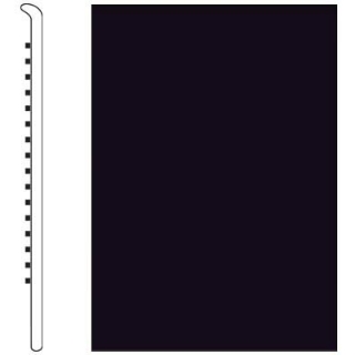 Picture of Roppe - Pinnacle Rubber Wall Base 3 1/2 (No Toe Base) Black