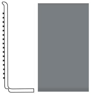 Picture of Roppe - Pinnacle Rubber Wall Base 4 (Sanitary Toe Base) Dark Gray