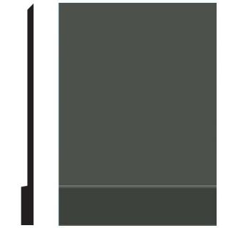 Picture of Roppe - Pinnacle Plus Wall Base 00 Simplicity Black Brown