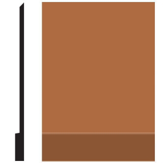 Picture of Roppe - Pinnacle Plus Wall Base 00 Simplicity Brick