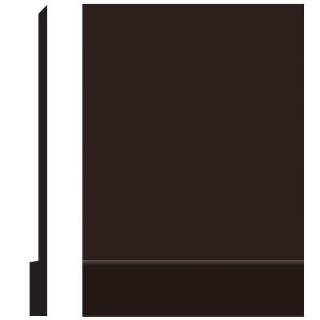 Picture of Roppe - Pinnacle Plus Wall Base 00 Simplicity Brown