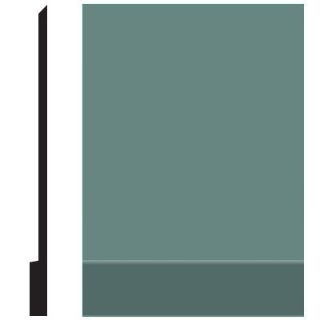 Picture of Roppe - Pinnacle Plus Wall Base 00 Simplicity Hunter Green