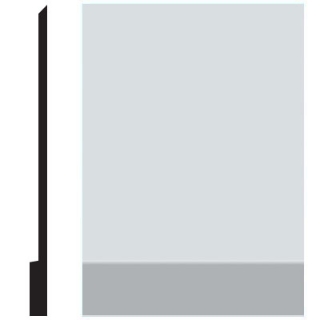 Picture of Roppe - Pinnacle Plus Wall Base 00 Simplicity Iceberg