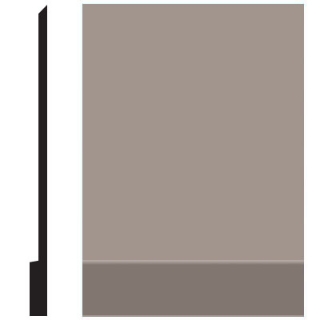 Picture of Roppe - Pinnacle Plus Wall Base 00 Simplicity Pewter