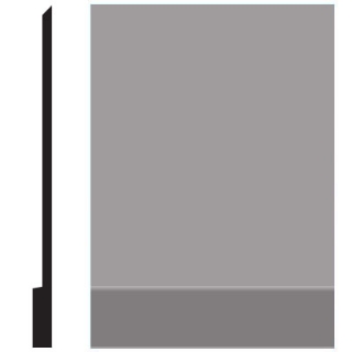 Picture of Roppe - Pinnacle Plus Wall Base 00 Simplicity Slate