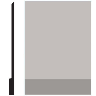 Picture of Roppe - Pinnacle Plus Wall Base 00 Simplicity Smoke