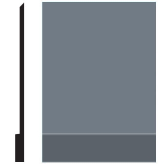 Picture of Roppe - Pinnacle Plus Wall Base 00 Simplicity Steel Blue