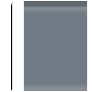 Picture of Roppe - Pinnacle Plus Wall Base 35 Sleek Steel Blue