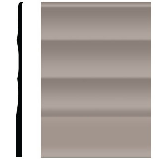 Picture of Roppe - Pinnacle Plus Wall Base 50 Impressions Pewter