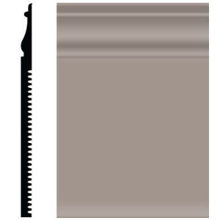 Picture of Roppe - Pinnacle Plus Wall Base 55 Nobility Pewter