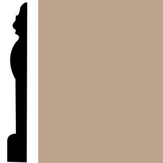 Picture of Roppe - Contours Wall Base 45 Novel 4.5 Camel