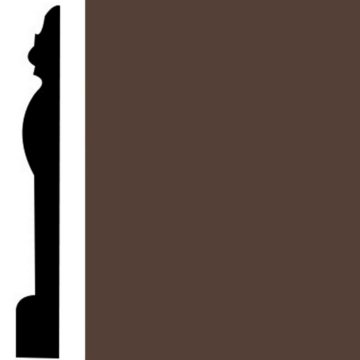 Picture of Roppe - Contours Wall Base 45 Novel 4.5 Espresso