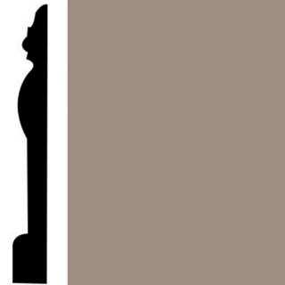 Picture of Roppe - Contours Wall Base 45 Novel 7.75 Mochaccino