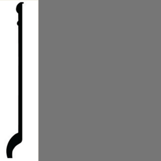 Picture of Roppe - Contours Wall Base 90 Intrigue 5.5 Battleship