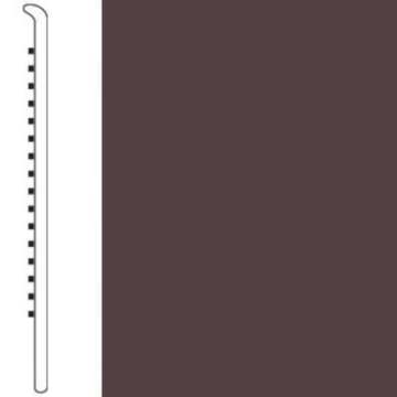 Picture of Roppe - 4 Inch 1/8 Vinyl No Toe Base Carob