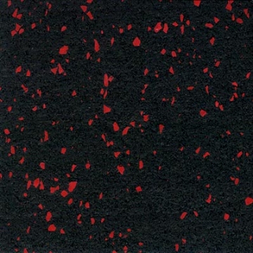 Picture of Roppe - Recoil Fitness Flooring Square Edge Tiles 20% Chip 3/8 Gauge Red
